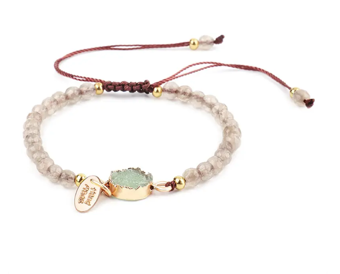 Armband - 'natürliche Jade Perlen' - Handmade